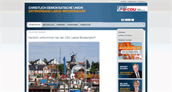 Desktop Screenshot of cdu-laboe.de