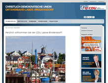 Tablet Screenshot of cdu-laboe.de